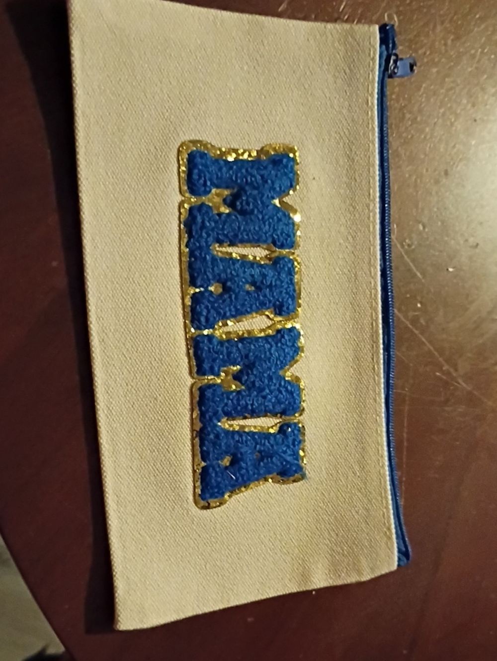 Cloth Make Up Bag With Mama Iron On